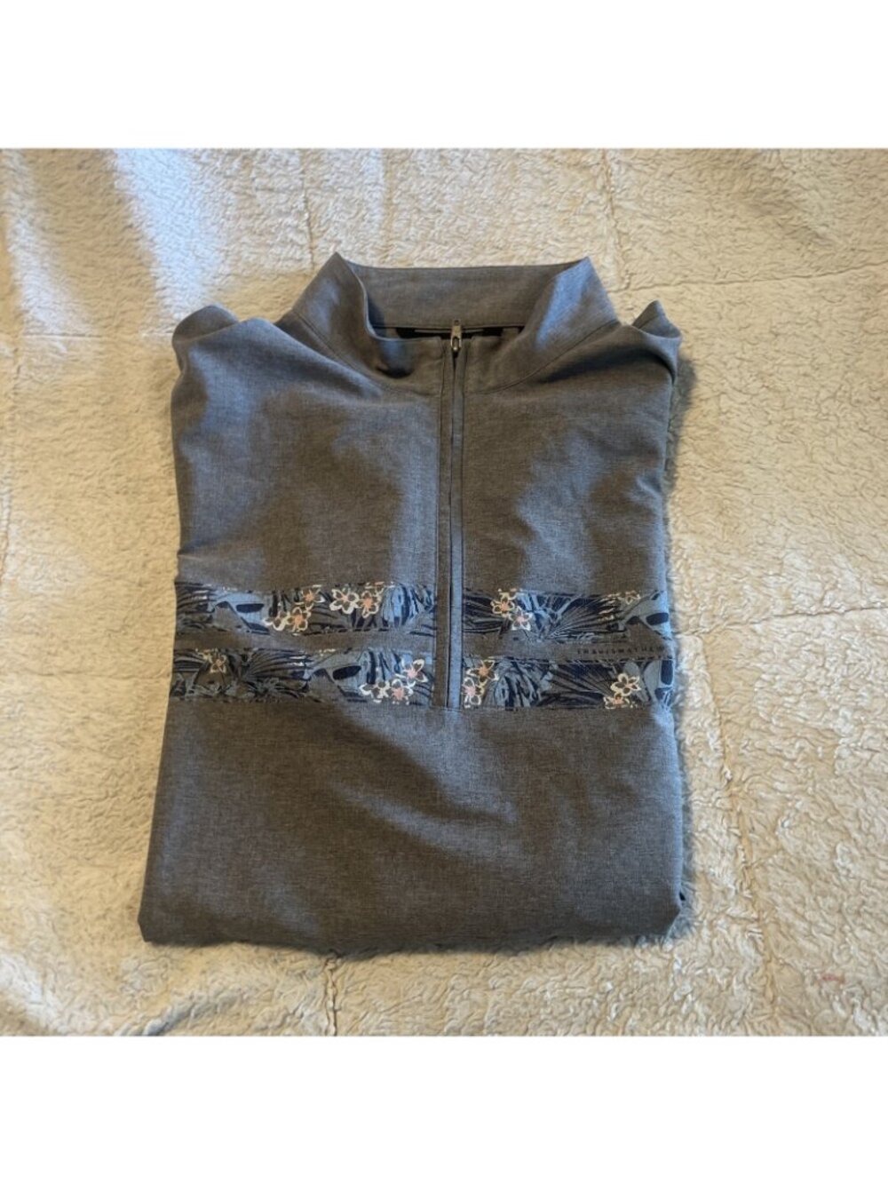Travis Matthew Move Mountains Jacket Men's 1/4 Zip Gray Size XL - Picture 12 of 12